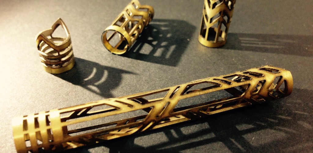 Brass round tube laser cutting