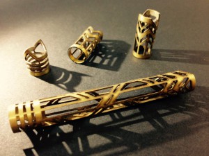 Brass round tube laser cutting